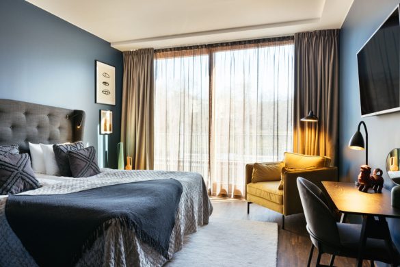 Backstage hotel room