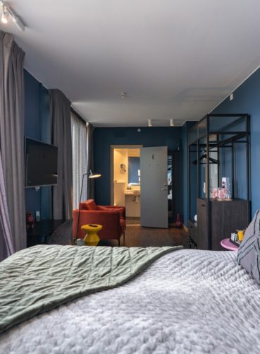 Backstage Hotel deluxe room with a view, entire hotel room 303